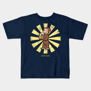 Curious George Retro Japanese Kids T-Shirt